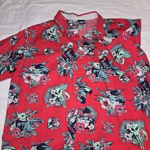 Star Wars Red Floral Men's Shirt